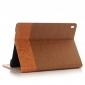 Cross Pattern PU Leather Flip Folio Smart Case Cover for 9.7-inch iPad Pro With Card Holders - Brown
