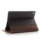 Luxury Crocodile Folding Folio Smart Cover Leather Case For 9.7-inch iPad Pro - Brown