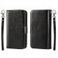 2 in1 Magnet Detachable Removable Cards Cash Slots Leather Case for iPhone 5/5s/SE - Black