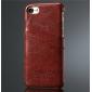 Oil Wax Style Insert Card Leather Back Case Cover for iPhone SE 2020 / 7 4.7 inch - Brown
