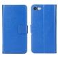 Crazy Horse Magnetic PU Leather Flip Case Inner TPU Cover for iPhone 7 Plus 5.5 inch - Blue