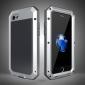 Full-Body Aluminum Metal Cover & Tempered Glass Screen Protector Case for iPhone SE 2020 / 7 - Silver