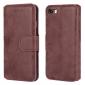 Matte Frosted Flip Leather Stand Wallet Case for iPhone SE 2020 / 7 4.7 inch - Wine Red