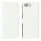 Real Genuine Leather Side Flip Wallet Case Cover for iPhone SE 2020 / 7 4.7 inch - White