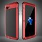 Shockproof Aluminum Metal Cover & Gorilla Glass Screen Protector Case for iPhone 7 Plus - Red