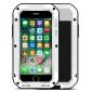 Shockproof / Dust Proof Gorilla Glass Aluminum Metal Case Cover for iPhone 7 Plus - White