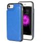 Fashion TPU Leather Credit Card ID Holder Wallet Case Cover for iPhone SE 2020 / 7 4.7 inch - Blue
