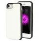 Fashion TPU Leather Credit Card ID Holder Wallet Case Cover for iPhone SE 2020 / 7 4.7 inch - White
