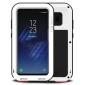 Metal Extreme Aluminum Heavy Duty Shockproof Water Resistant Dust/Dirt/Snow Proof Case for Samsung Galaxy S8 Plus - White
