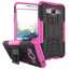 Hybrid TPU Hard Shockproof Cover Case Kickstand for Samsung Galaxy J2 Prime - Hot Pink