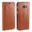 Crazy Horse Genuine Leather Wallet Case with Stand For Samsung Galaxy A5 2017 - Brown