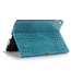 Crocodile Folio Flip Leather Stand Case Cover for iPad Pro 10.5-inch - Blue