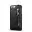 Fashion Genuine Leather Back Cover Case with Bag for iPhone 7 Plus 5.5 inch - Black