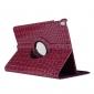 360 Degree Rotating Crocodile PU Leather Case for iPad Pro 10.5-inch - Purple