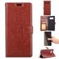 Crazy Horse PU Leather Case Flip Card Slot Wallet For Samsung Galaxy Note 8 - Brown