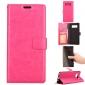 Crazy Horse PU Leather Case Flip Card Slot Wallet For Samsung Galaxy Note 8 - Hot Pink