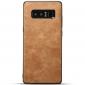 Leather Ultra Slim Hard Back Case Cover for Samsung Galaxy Note 8 - Brown