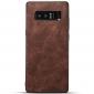 Leather Ultra Slim Hard Back Case Cover for Samsung Galaxy Note 8 - Dark Brown