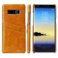 Luxury Card Slot Wax Oil Leather Case Cover For Samsung Galaxy Note 8 - Orange