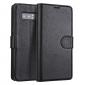 Luxury Litchi Pattern Genuine Leather Flip Case for Samsung Galaxy Note 8 - Black
