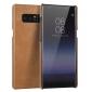 Real Genuine Cow Leather Back Cover Case for Samsung Galaxy Note 8 - Brown