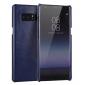 Real Genuine Cow Leather Back Cover Case for Samsung Galaxy Note 8 - Navy Blue