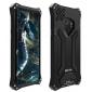 Aluminum Metal Silicone Shockproof Bumper Dropproof Shell Back Cover for Samsung Galaxy S9 - Black