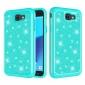 Glitter Bling Girls Wome Design Hybrid Dual Layer Protective Case For Samsung Galaxy J7 (2017) / J7 V - Teal