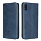 For iPhone XS Max Leather Flip Magnetic Wallet Card Stand Case Cover - Navy Blue