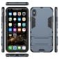 For iPhone XS Max XR XS Hybrid Heavy Armor Rugged Kickstand Hard Case Cover - Navy Blue