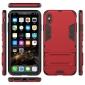 For iPhone XS Max XR XS Hybrid Heavy Armor Rugged Kickstand Hard Case Cover - Red