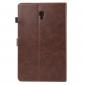 For Samsung Galaxy Tab A 10.5 T590 / T595 Luxury Crazy Horse Texture Stand Leather Case - Dark Brown