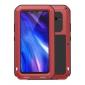 LOVE MEI Powerful Shockproof Aluminum Case For LG V40 ThinQ - Red