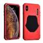 Waterproof Shockproof Aluminum Gorilla Glass Case for iPhone XS - Red