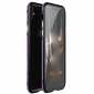 Dual Color Aluminum Metal Frame Case for iPhone XS Max - Purple&Black