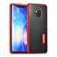 Shockproof Aluminium Metal Carbon Case for Huawei Mate 20 Pro - Red&Black
