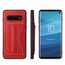 Stand Leather Back Case For Samsung Galaxy S10 - Red