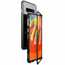 Case For Samsung Galaxy S10 Plus Magnetic Adsorption Metal Frame + Tempered Glass Back Cover - Black