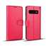 Lichee Pattern Genuine cowhide leather wallet case For Samsung Galaxy S10 - Rose