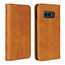 Magnet Adsorption Stand Flip Leather Case for Samsung Galaxy S10e - Brown