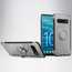Ring Stand Car Magnetic Silicone Case Cover For Samsung Galaxy S10 - Silver