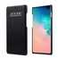 Genuine Leather Matte Back Case Cover for Samsung Galaxy S10 Plus - Black