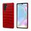 For Huawei P30 Crocodile Pattern Genuine Leather Back Case Cover -  Red