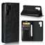For Huawei P30 Pro Shockproof Flip Card Wallet Leather Case Cover - Black