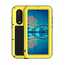 Shockproof Waterproof Gorilla Glass Metal Case Cover for Huawei P30 - Yellow