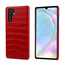 Crocodile Pattern Genuine Leather Back Case For Huawei P30 Pro - Red