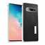 For Samsung Galaxy S10 Luxury Aluminum Metal Frame Carbon Fiber Cover Case - Black&Silver