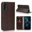 For Huawei Honor 20 Crazy Horse Wallet Flip Genuine Leather Case - Dark Brown