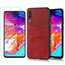 For Samsung Galaxy A70 Leather Wallet Card Holder Case Cover+Screen Protector - Red