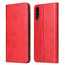 For Samsung Galaxy A70 Stand Flip Leather Case - Red